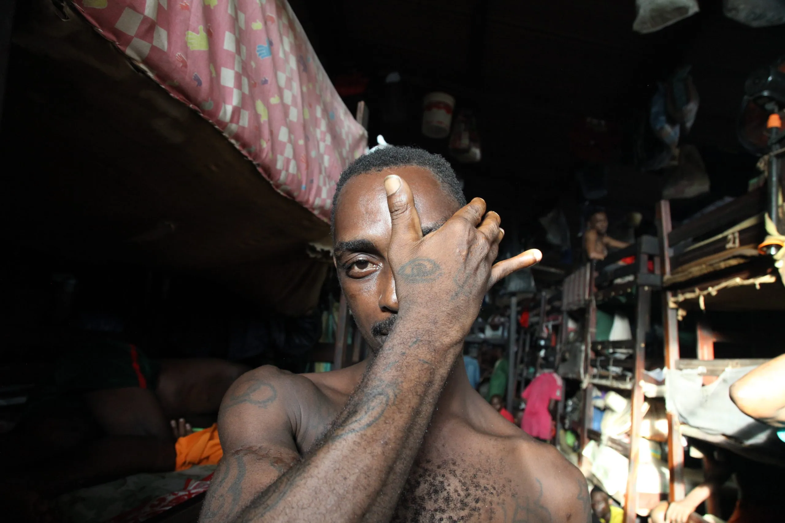 JTR artist inside Douala prison